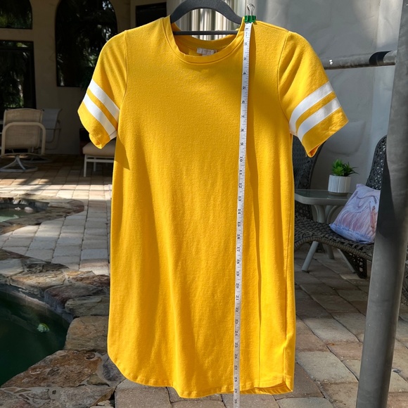 Yellow Short-Sleeve T-Shirt Dress - Picture 11 of 16